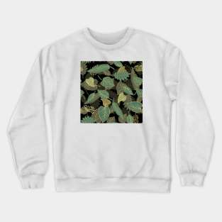 Leaf Pattern Crewneck Sweatshirt